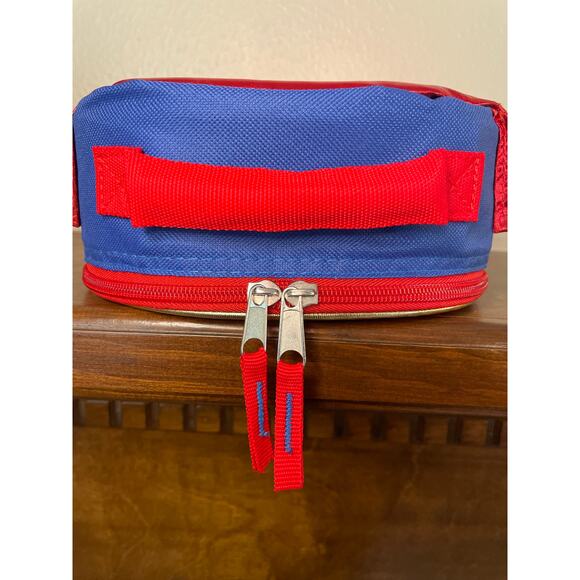 DC Wonder Woman Lunch Box Girls Super Hero Soft Sided Red Cape and Stars NWOT - Picture 7 of 8